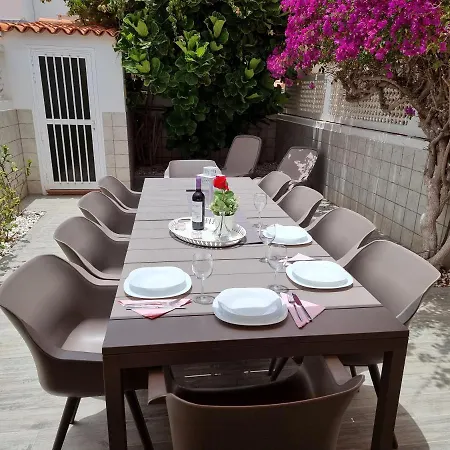 Parque Santiago I With Heated Pool, Sea View, 50m To The Sea, Terrace Villa Playa de las Américas